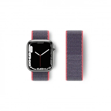 Mey İthalat® Watch 42mm Hasırlı Cırtcırtlı Kordon - Pembe
