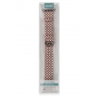 Mey İthalat® Watch 42mm Karo Motif Kordon - Pembe