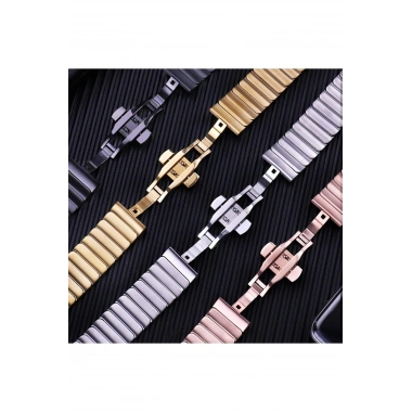 Mey İthalat® Watch 42mm KR416 Huks Kordon - Siyah