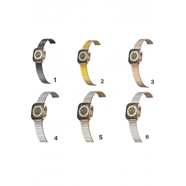 Mey İthalat® Watch 42mm Made Metal Kordon - Gümüş-Gold