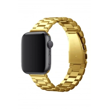 Mey İthalat® Watch 42mm Metal Baklalı Kordon - Gold