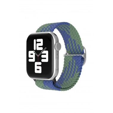 Mey İthalat® Watch 42mm Star Kordon - Yeşil-Lacivert