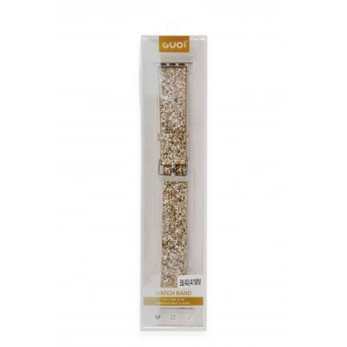 Mey İthalat® Watch 42mm Starry Taşlı Kordon - Gold