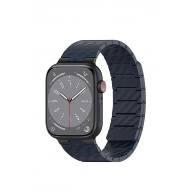 Mey İthalat®  Watch 45mm Carbon Steel Kordon - Lacivert