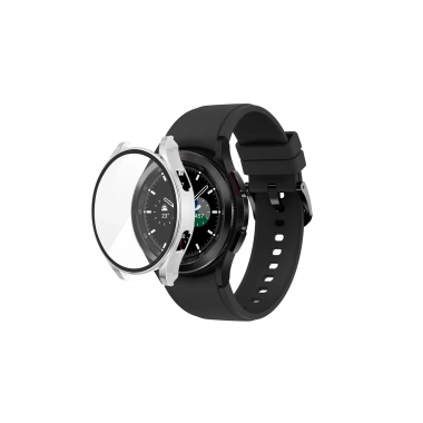 Mey İthalat®  Watch 5 44mm Wall Camlı Kasa Ekran Koruyucu - Gümüş
