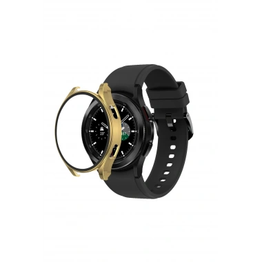 Mey İthalat®  Watch 5 Pro 45mm Wall Camlı Kasa Ekran Koruyucu - Gold