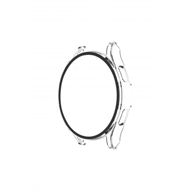 Mey İthalat®  Watch 5 Pro 45mm Wall Camlı Kasa Ekran Koruyucu - Şeffaf