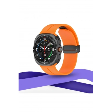 Mey İthalat® Watch 7 Ultra KR418 Tender Silikon Kordon - Bordo