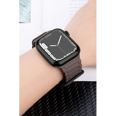 Mey İthalat® Watch Ultra 49mm Mountain Kordon - Siyah-Turuncu