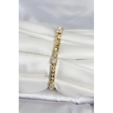 Mey İthalat® Xuping Punta Model Gold Renk Kadın Bileklik