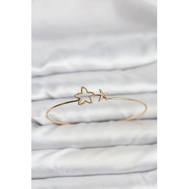 Mey İthalat® Yıldız Model Gold Renk Bileklik