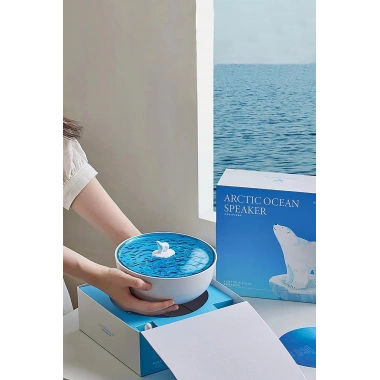 Mey İthalat®  Z5 Arktik Okyanus Temalı BT Kablosuz Hoparlör - Mavi