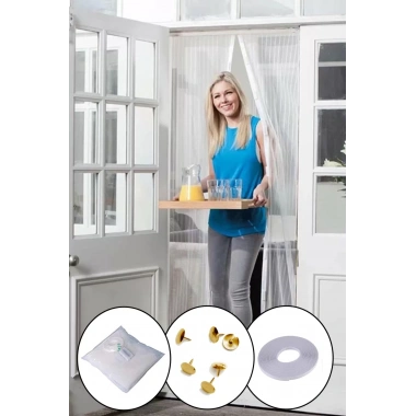 Mıknatıslı Kapı Sinekliği Tül Perde 105 x 210 cm (5468)