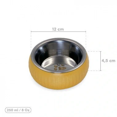 Mikopet Organik Seramik Mama Kabı Sarı