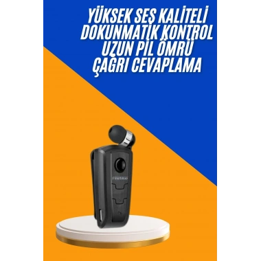 Mikrofonlu Makaralı Bluetooth Kulakiçi Kulaklık Android ve İOS Uyumlu