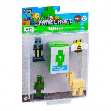 Minecraft 3D Toppeez 5li Figür Seti - Stokta Olan Gönderilir