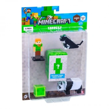 Minecraft 3D Toppeez 5li Figür Seti - Stokta Olan Gönderilir