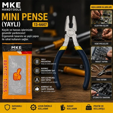 MİNİ - 4.5 INC - 115M ÇELİK PENSE YAYLI (5468)
