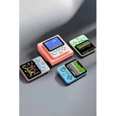 Mini Atari El Atarisi 3.5 inç Ekran Çift Konsol 666 Adet Retro Oyun Gameboy El Atarisi