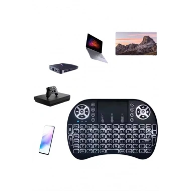 Mini Klavye Gaming Pc Playstation Ledli Mouse Rgb Mouse Bluetooth Usb