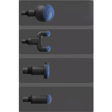 Mini Profesyonel Şarjlı Masaj Aleti 4 Başlıklı KH-800 (5468)