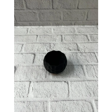 Mini Siyah Dekoratif Saksı 5 cm Modern Masaüstü Bitki Saksısı