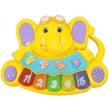 Minibo Sesli ve Işıklı Piyanolu Fil