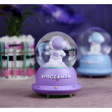 Minik Astronot Işıklı Kar Küresi Alk3109