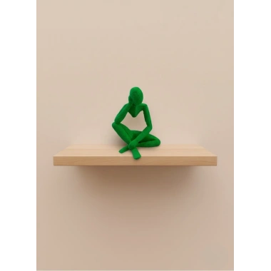 Minimal İnsan Figürü Biblo Yeşil Ev ve Ofis Dekoru