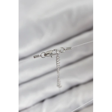 Misineli Topcuk Model Gümüş Renk Hayalet Kolye