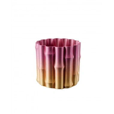 Modern 3D Baskı Mor Sarı Vazo Ev Ofis Dekorasyon Şık Tasarım