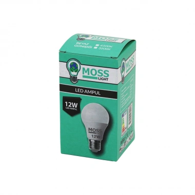 MOSS LIGHT  12W   BEYAZ  LED AMPUL  E27   960Lm   6500K (5468)