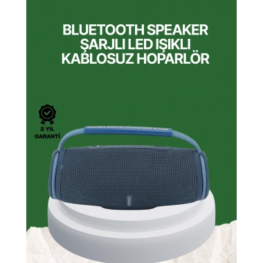 Net Stereo Ses Sunan IPX5 Su Geçirmez Bluetooth Hoparlör