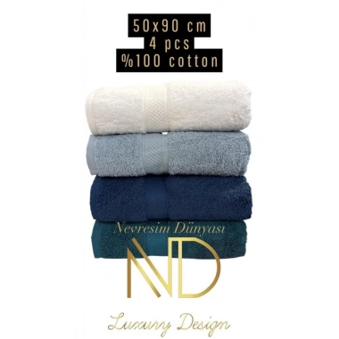 Nevresim Dünyası 50x100 4lü Havlu Prime 4