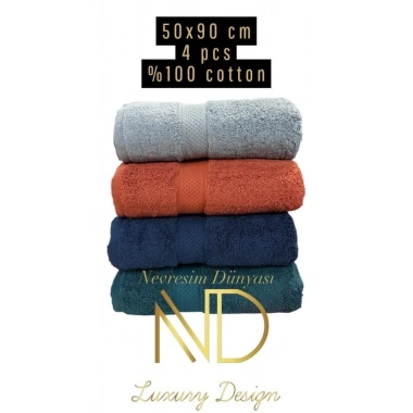 Nevresim Dünyası 50x100 4lü Havlu Prime 5