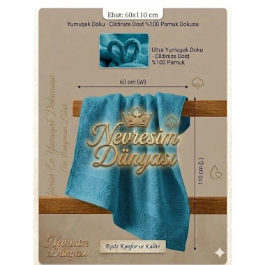 Nevresim Dünyası Prime Havlu 60x110  Yeşil