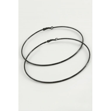 Noktalı Metal Halka Küpe 8-9-10 cm