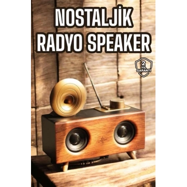Nostaljik Görünümlü Bluetooth Bağlantılı Speaker