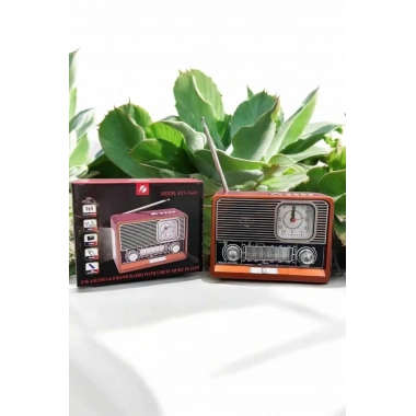 Nostaljik Görünümlü USB Girişli Bluetooth Bağlantılı Radyo