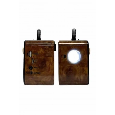 Nostaljik Radyo Bluetooth Bağlantılı Müzik Kutusu Ahşap