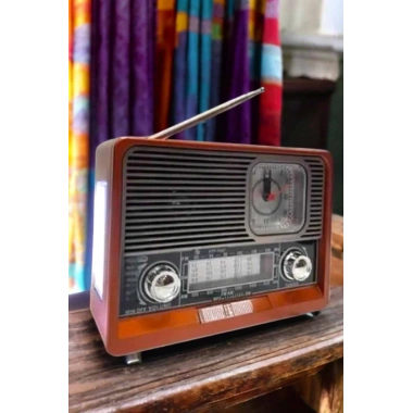 Nostaljik Radyo USB,AUX Ve SD Kart Girişli Bluetooth Bağlantılı