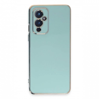 One Plus 9 Kılıf Volet Silikon - Açık Yeşil