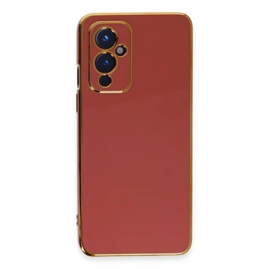 One Plus 9 Kılıf Volet Silikon - Kırmızı