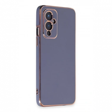 One Plus 9 Kılıf Volet Silikon - Mavi