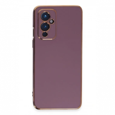 One Plus 9 Kılıf Volet Silikon - Mor