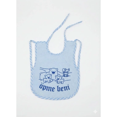 Öpme Beni Baskılı Bebek Önlük 2 li