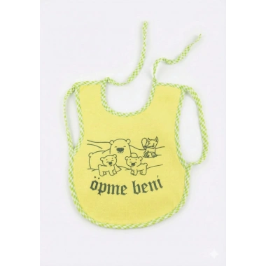 Öpme Beni Baskılı Bebek Önlük 2 li