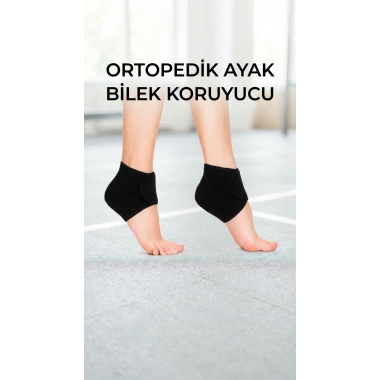 Ortopedik Topuk Dikeni Destekli Silikonlu Çorap 2li Set