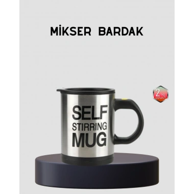 Otomatik Karıştıran Akıllı Kupa – Paslanmaz Çelik, Isı Korumalı