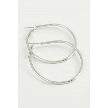 Oval Halka Küpe 5 cm